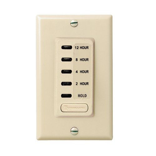 Intermatic Ei230 2/4/8/12 Hour Spst 1800-Watt Electronic In-Wall Countdown Timer, Ivory #TOP12