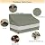Aacabo Outdoor Sofa Cover,Patio Loveseat Cover,3-Seater Bench Cover,Waterproof Heavy Duty Patio Furniture Covers,79" W x 38" D x 35" H Inches Grey Green