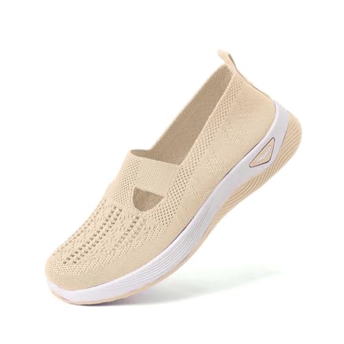 Zapatilla Ortopedicas Mujer Zapato para Caminar Ortopedicos con Malla Calzado Verano Casual Zapatillas Ligero y Transpirable Zapato Cómodas para Senderismos