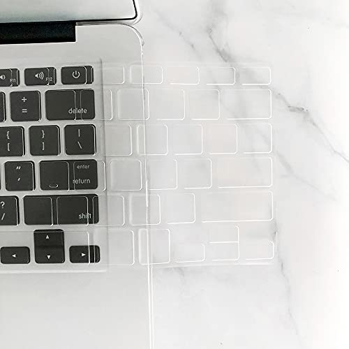 Domary Capa de teclado TPU Película protetora de teclado à prova de poeira compatível com Apple MacB