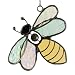 J Devlin Orn 175 Stained Glass Bumble Bee Ornament Window Sun Catcher