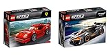 LEGO 2er Set bestehend aus: Steinchenwelt Lego Speed Champions 2er Set: 75890 Ferrari F40 Competizione + 75892 McLaren Senna