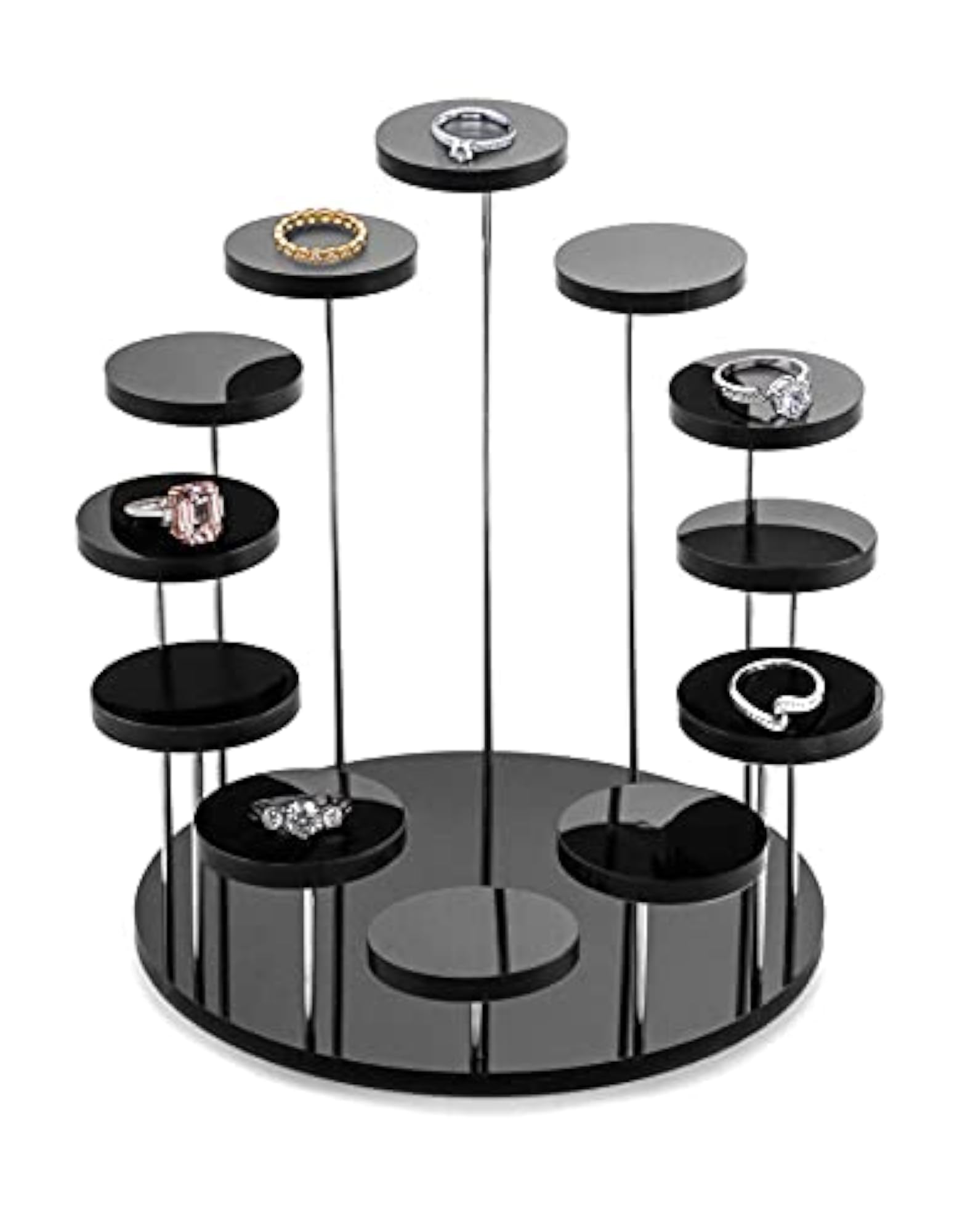 Round Acrylic Products Display Riser Stands for Jewellery