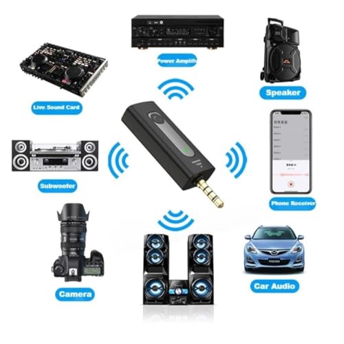 TudoPraFoto K35 Microfone de Lapela Universal Conector Wireless de Celular