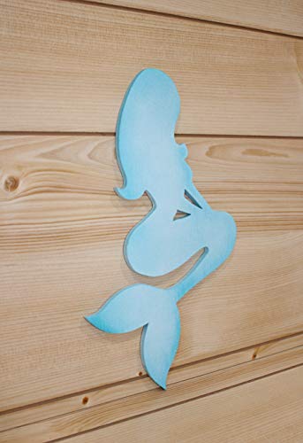 Mermaid Sign - Wood Mermaid - Mermaid Silhouette - Mermaid Decoration - Mermaid Cut-Out - Beach Sign - Beach Decor - Nautical Sign - Nautical Decor - Beach Silhouette #TOP5