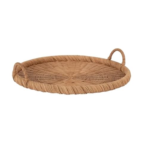 Kate and Laurel Cormont Woven Rattan Tray Cover
