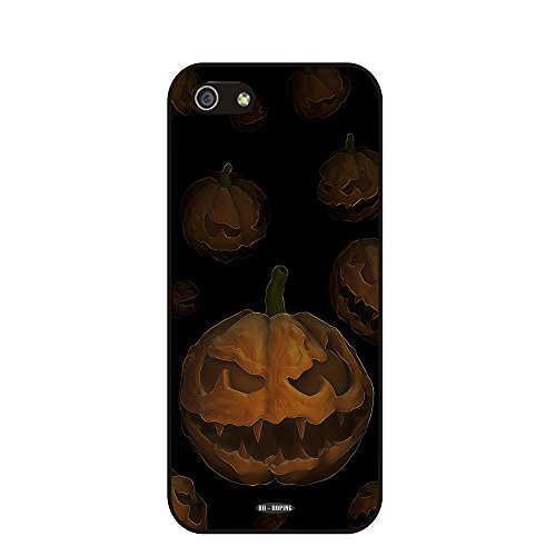 iPhone 5 5s Plus Case, DH-hoping (TM) Cellphone Case for iPhone 6 Plus 5.5 Inch High Impackt Combo Hybrid Hard Pc & Metal Aluminum Protective Case with Luxurious Pattern (Halloween VIII)