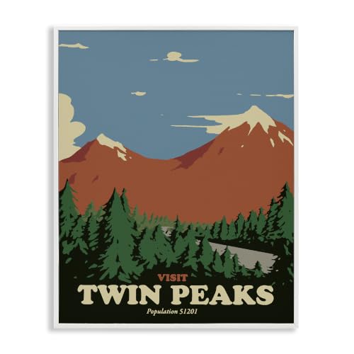 Twin Peaks Mountain Landscape, 11 x 14 Inch Framed Giclée Print