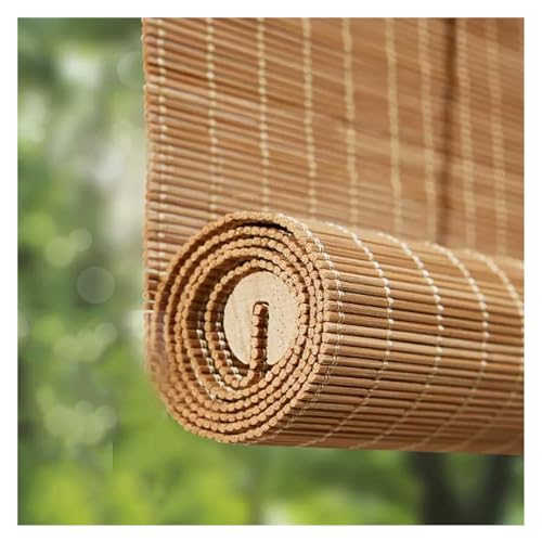 ZCXMNL Estor Enrollable De Bambú Natural,Persianas, Madera,Cortina Decoración,Pantalla Privacidad, Enrollables Romanas(125x230cm)