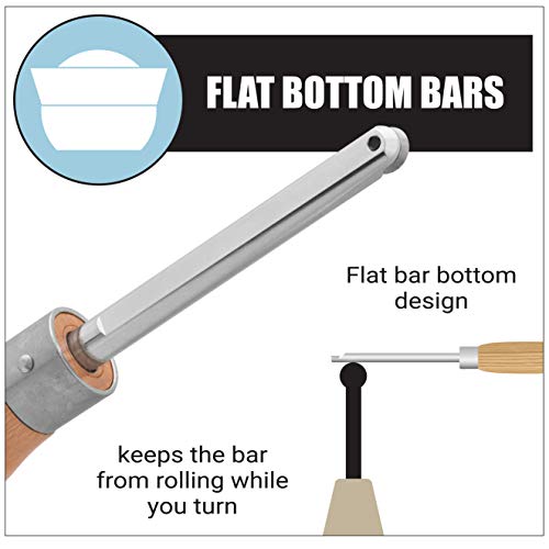 Savannah 3 Piece Carbide Mini Turning Tool Set With Flush Fit Comfort Grip Hardwood Handles | Steel Riveted Ferrules And 2 Ea Round 2 Ea 4 Inch Radius Square And 2 Ea Diamond Shaped Carbide Cutters #TOP1