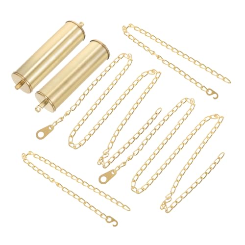 NULYLU Artistic Iron Floor Clock Weight Decor Cuckoo Clock Weight Set Wall Clock Accessory Elegant Home Office Decor