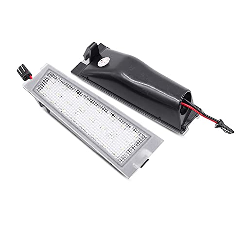 2Pcs LED License Plate Lights Number Lamp for Ca'dillac CTS CTS-V Sedan 2008 2009 2010 Powered by High Power SMD Xenon White LED Error Free