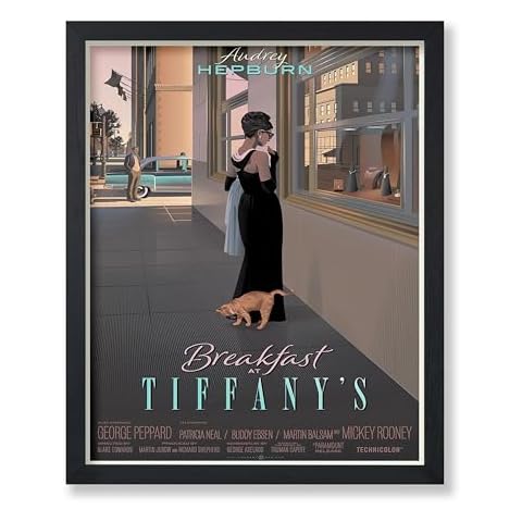 Poster Master Movie Poster - Hepburn Print - Fashion Art - Gift for Men, Women & Fan - Classic Decor for Home Theater, Bedroom, Office or Studio - 8x10 UNFRAMED Wall Art Cover