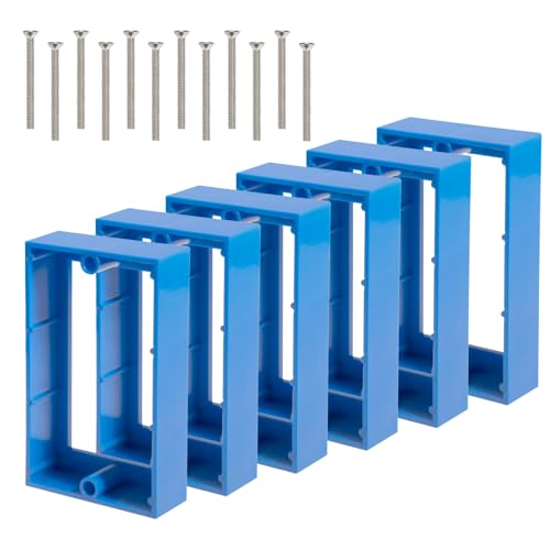 Image of 3 /4Inch Single Gang Receptacle Outlet Box Extenders,Blue,Pack of 6