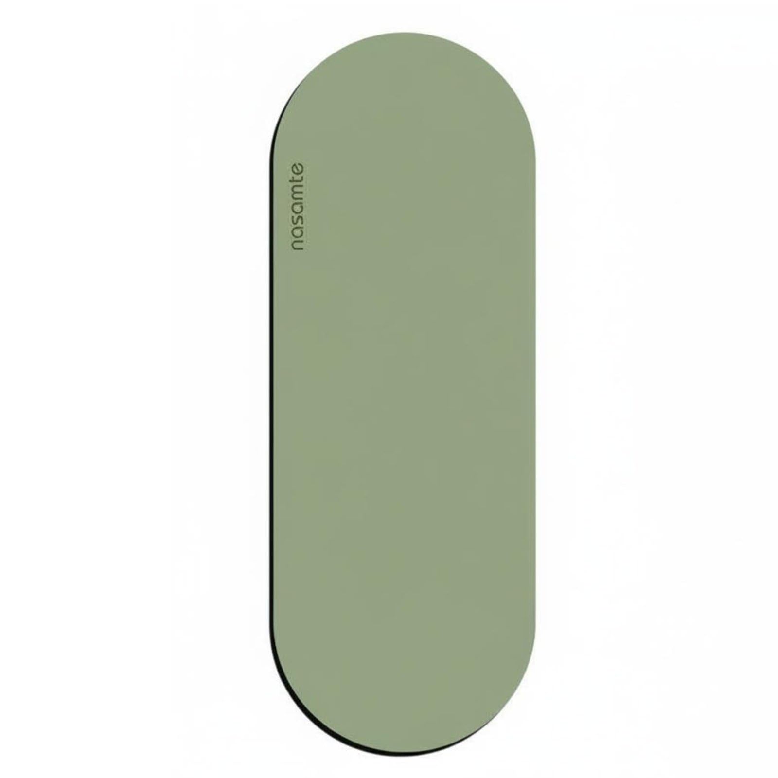 Long-Lasting Oval Exercise Mat Shock Absorption Exercise Mat Heavy-Duty Durability High Resilience for Yogis, Beginners, Green, 70 * 200cm-image-8