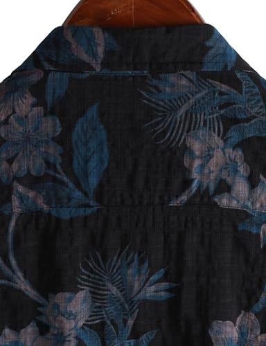 Image of VATPAVE Mens Casual Hawaiian Floral Shirts Short Sleeve Button Down Tropical Shirts Beach Summer Shirts