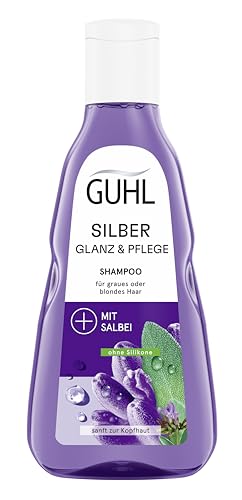 Guhl Silberglanz & Pflege Shampoo - Inhalt: 250 ml - Anti-Gelbstich und Pflege für graues und blondes Haar