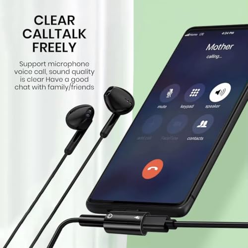 Image of Verilux 2 in 1 Type C to 3.5 mm with PD 60W Type C Connector Charging & 3.5 mm Jack to C Type Connector, Compatible for iPhone 17 /16 /15, Galaxy S25 /S24, MacBook, iPad