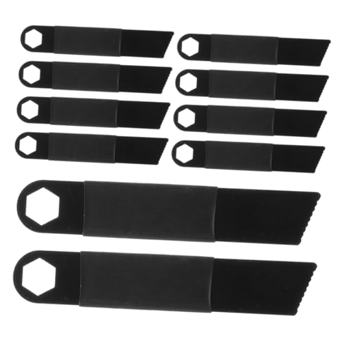 BRIGHTFUFU 20pcs Outdoor Fire Scraper Camping Fire Starter Burnishing Tool Camping Tools Survival Fire Starter Firefighting Tool Stainless Steel Black