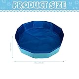 Katzen Pool 30x10cm, Faltbare Katzenpool mit 6 Fischen, Mini Pool für Katzen Hunde, Swimmingpool Welpe, Planschbecken für Katze Hundebadewanne, Minipool Hund für Sommer (A)