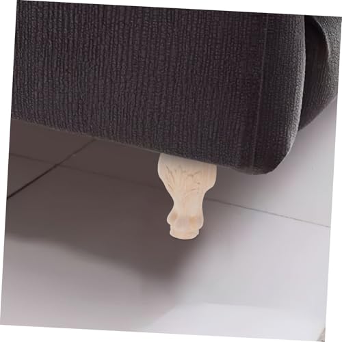 Patas de repuesto artísticas en madera maciza tallada para renovación de muebles 6