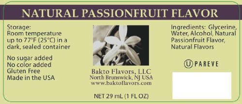 Miniatura 2 de Bakto Flavors Sabor natural de maracuyá, 1 onza líquida, paquete de 3
