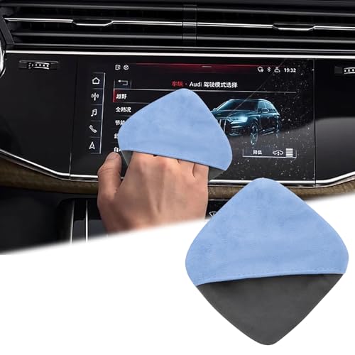 Car Screen Cleaner, 4.1''×4.1'' Microfiber Dashboard Wipes, Square Microfiber Cloth,