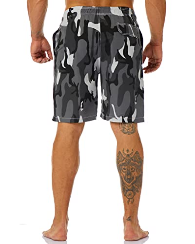 Image of KAILUA SURF Mens Swim Trunks Long, Quick Dry Mens Boardshorts, 9 Inches Inseam Mens Bathing Suits with Mesh Lining
