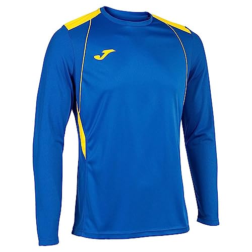 Joma Maglietta a Maniche Lunghe Championship VII Blu Reale Giallo