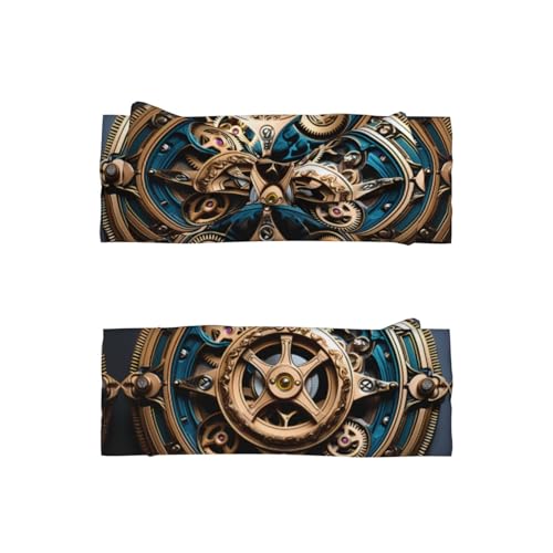 Cool Steampunk Gears Prints Soft Polyester Headband, Skin-friendly and Stretchy for 0-6 Months Baby2