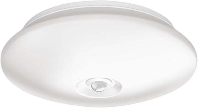 Philips myLiving Mauve Ceiling Lamp, for Home, Indoor, Walls and Ceilings 1 x 6 W Integrated LED Light, Motion Sensor Built in - White