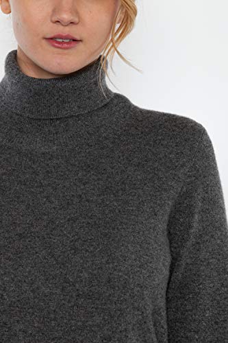 Image of JENNIE LIU Women's 100% Pure Cashmere Long Sleeve Pullover Turtleneck Sweater