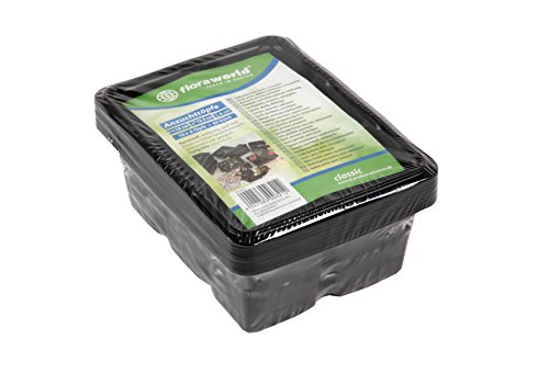 Floraworld 010857 Anzuchttöpfe classic 10er Set, Braun, 18 x 13,5 x 6 cm Cover