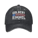 Colbert Kimmel 2028 Hat Jimmy Free Speech Trucker Caps Vintage Cowboy Cap Black