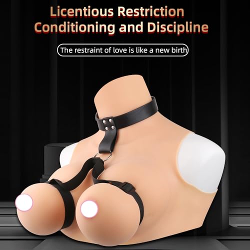 NAIXBTY BDSM Brust Bondage Harness Body Brustgeschirr Einstellbar Cupless Lingerie Erotisch Dessous Sex Bondage Unterwäsche Extreme Fesselset Gothic Fetisch Cosplay Party Kostüme Sexy Sklave (Schwarz)