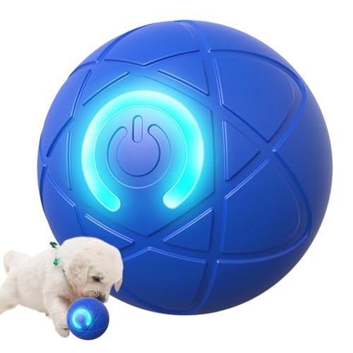 Buerfu 猫用自動ローリングボール、ローリングスマートボール,犬用の動くローリング自動ボールおもちゃ - 小型犬用回転自動キャットボールおもちゃ