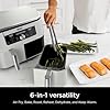 New Ninja Foodi 6-in-1, 8-Quarts, 2-Baskets Air Fryer with DualZone Technology 2025, Smart Finish, Perfect for Holiday & Family Meals, Color White #3