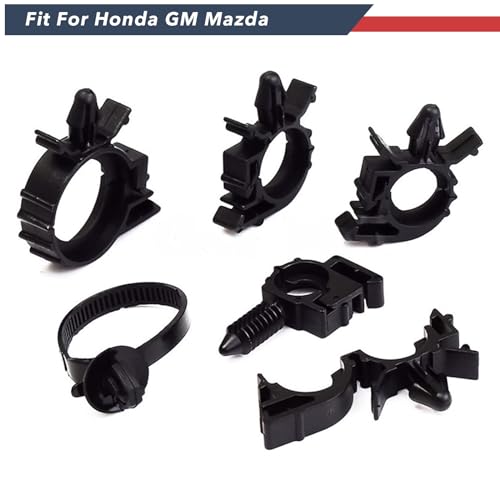 ANTS PART 110 Pcs Car Wire Harness Routing Clip Wiring Harness Wire Loom Routing Clips Assortment Replacement Parts for Honda GM Mazda