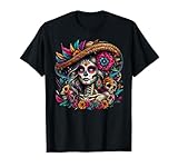 De Los Muertos La Catrina Day of The Dead Sugar Skull Women T-Shirt