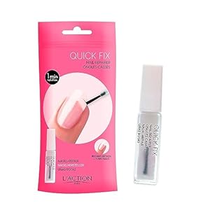 L’Action Paris Quick Fix Nail Repairer, Invisible Nail Polish Repairs Damaged Nails, Restores Torn and Broken Nails, Nail Repair Kit Keeps Nails Long and Smooth, Base for Nail Polish Colour 8ml