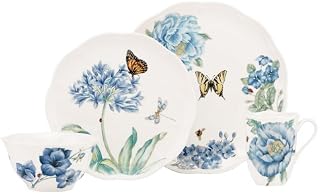 Lenox 833421 Blue Butterfly Meadow 4-Piece Place Setting, 5.1 LB