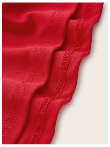 Image of WDIRARA Women's Plus Size Spaghetti Strap Sleeveless Flared Hem A Line Cami Dress