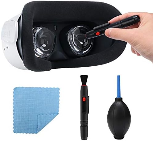 COSOOS Lens Cleaning Pen Compatible with Oculus Quest 2, Quest, Rift S, HTC Vive, PS4 VR Headset, Drone, Cameras, Optical Lens, Lens Cleaning Kit, Dust & Fingerprint Cleaning Tool