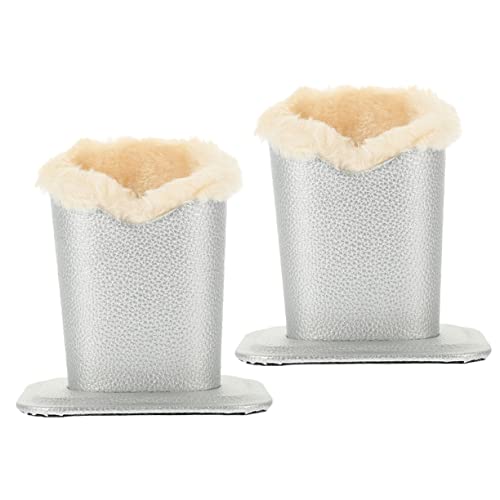 Ipetboom 2pcs Glasses Display Stand Eyeglasses Multiple Holder Pads Soft Glasses Stand Desk Glasses Stand Glasses Stand for Eyeglass Stand Eyeglass Case Silver Leather