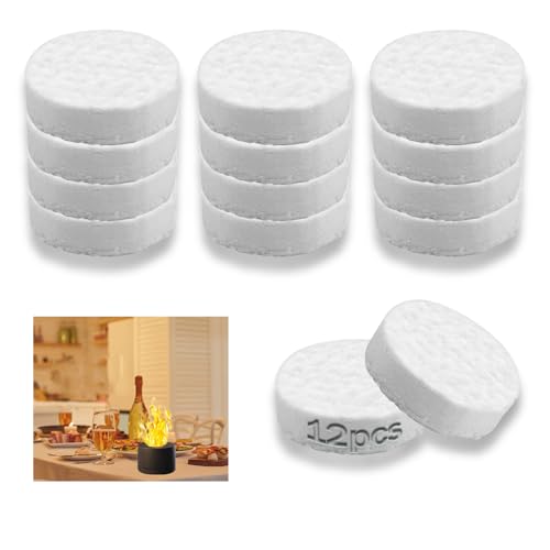 12 Stück Keramikwolle für Bioethanol Kaminofen (85x85x25mm) -...