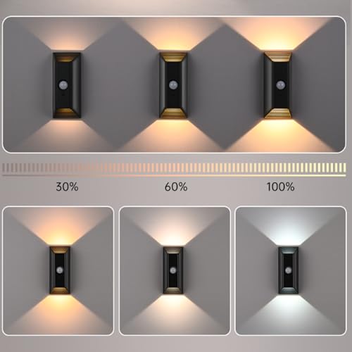 Aplique de pared LED sin cables con imán y sensor para pasillos oscuros sin enchufes 2ud 4