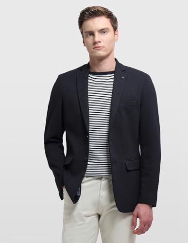 Image of Arrow Men's Textured Zero Calorie Slim Fit Blazer