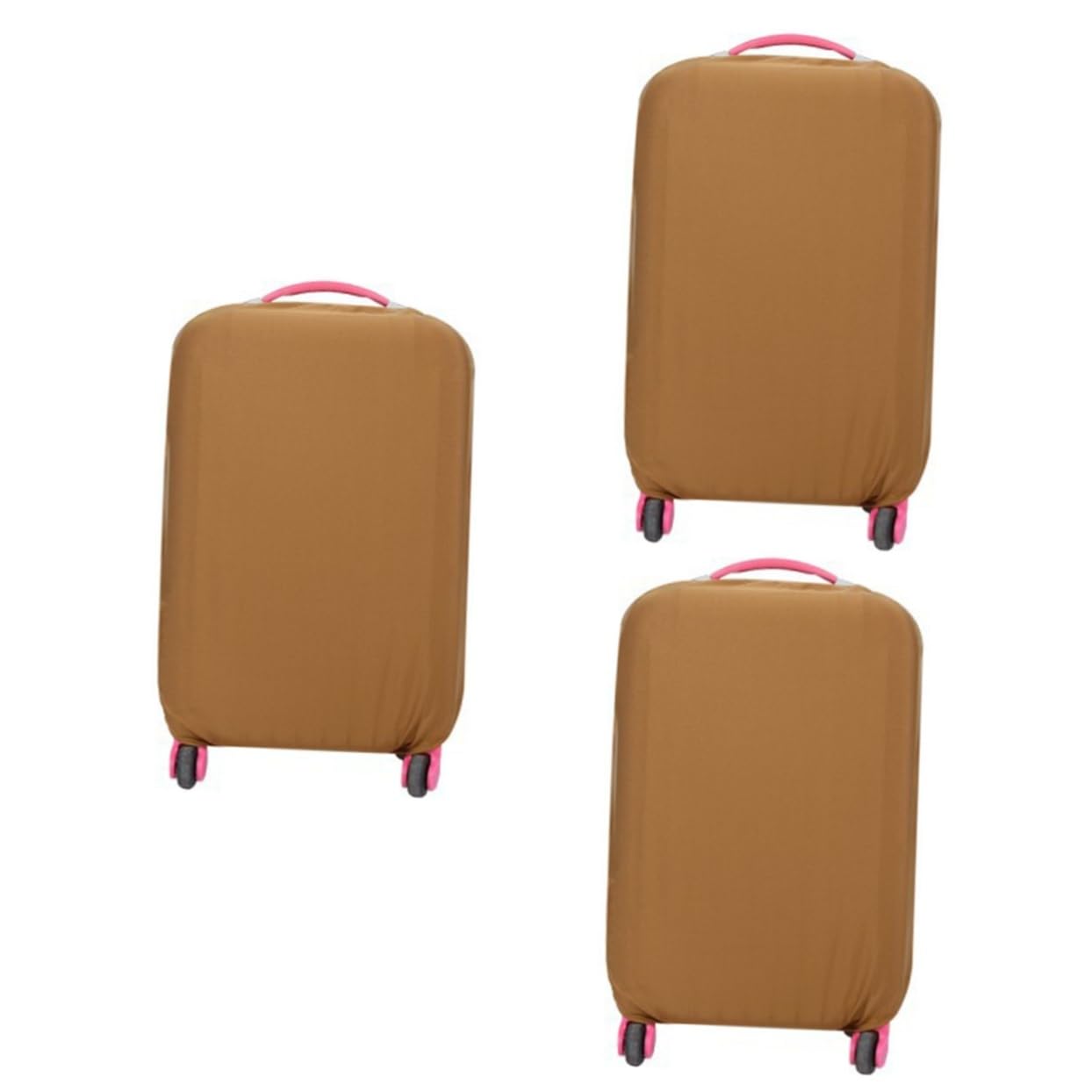SHERCHPRY 3piezas Cubierta Elástica De Maleta De Protector para Equipaje De Color Café para De Arañazos y Suciedad
