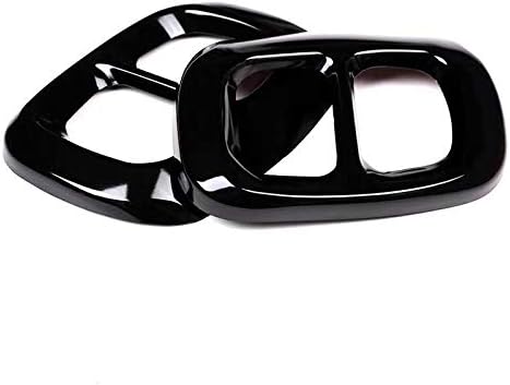 Exhaust Muffler Tail Tip Pipe Trim Cap Cover Frame 2Pcs For Mercedes Benz 2020 GLA/GLB Class Auto Accessories (Glossy Black)