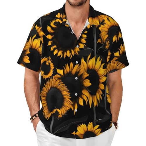 Chemise d'été homme légère imprimé plantes confortable pour ne plus souffrir de la chaleur